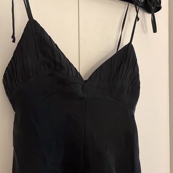 Zara Pants - Zara Black Romper with adjustable shoulder straps ties in Size Medium